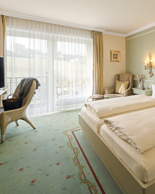 Im Komfort-Plus-Zimmer des Dreiflüssehofs in Passau erleben Gäste maximalen Komfort.